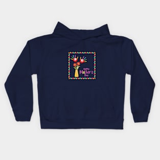 Happy Mother's day in colors Kids Hoodie